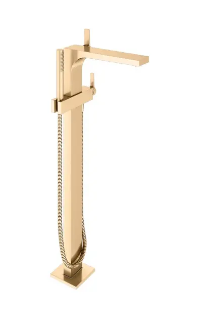 Keuco Edition 11 - Staande badkraan, met accessoires, geborsteld messing 51127250100
