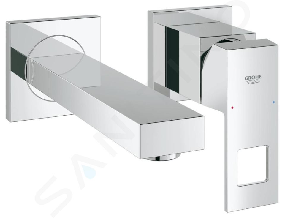 Grohe Eurocube - Dwuotworowa bateria umywalkowa, chrom 19895000