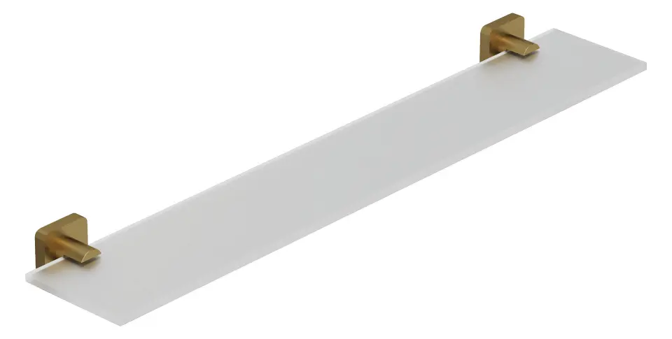 Kludi Vela S - Poliță, lungime 60 cm, sticlă/auriu periat 25973N0