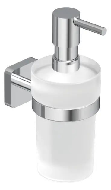 Kludi Vela S - Dispensador de detergente con soporte, cristal/cromo 2597605