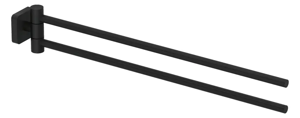 Kludi Vela S - Dvojitý držák na ručníky, matná černá 2597739