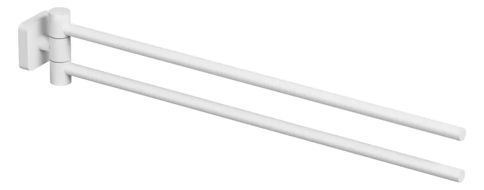 Kludi Vela S - Toallero doble, blanco mate 2597753