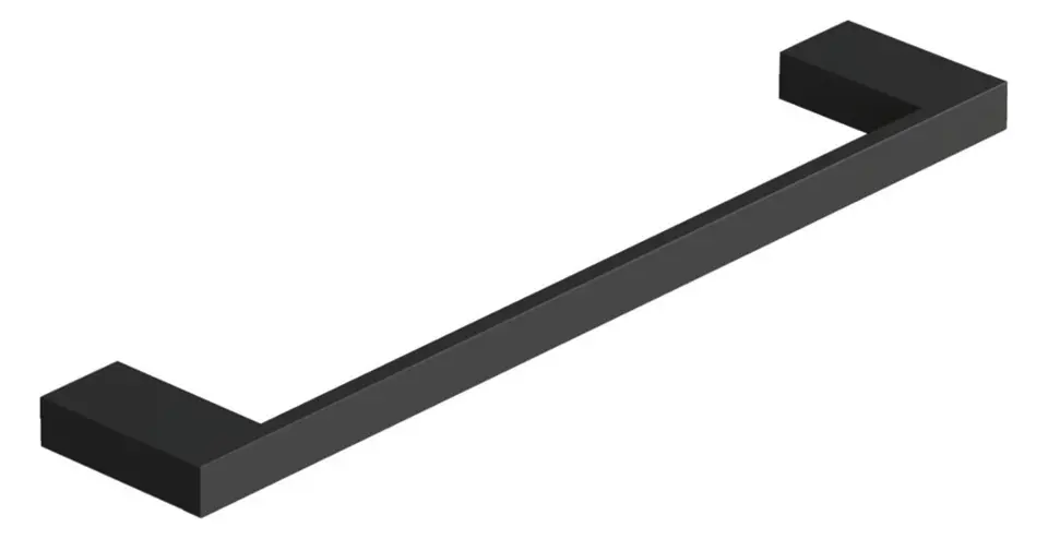 Kludi Vela C - Suport prosop, lungime 33 mm, negru mat 3196239