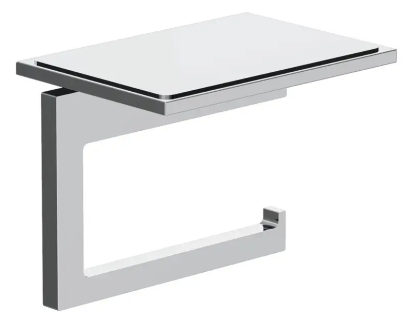 Kludi Vela C - Suport pentru hârtie igienică cu poliță, crom 3197105