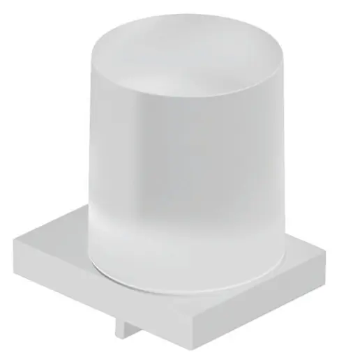 Kludi Vela C - Dozator de săpun cu suport, sticlă/alb mat 3197653