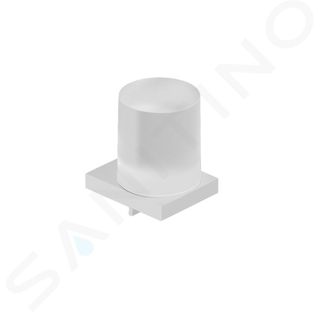 Kludi Vela C - Dozator de săpun cu suport, sticlă/alb mat 3197653