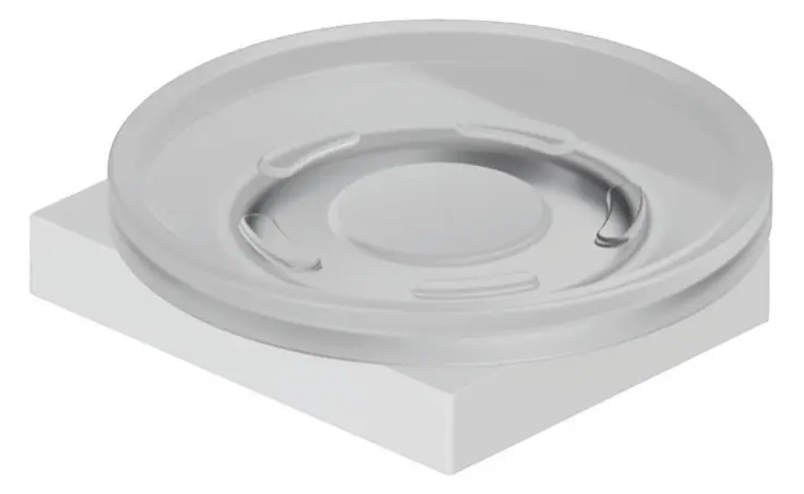 Kludi Vela C - Savonieră cu suport, sticlă/alb mat 3198553