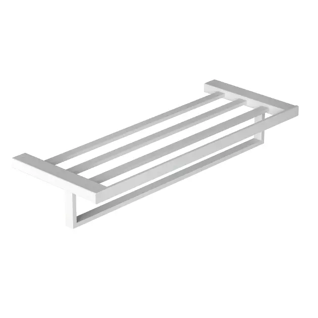 Kludi Vela C - Toallero con estante, longitud 60 cm, blanco mate 3198953