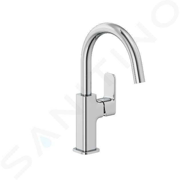 Kludi Renon - Waschtischarmatur mit Push-Open-Ablauf, Chrom 420270575