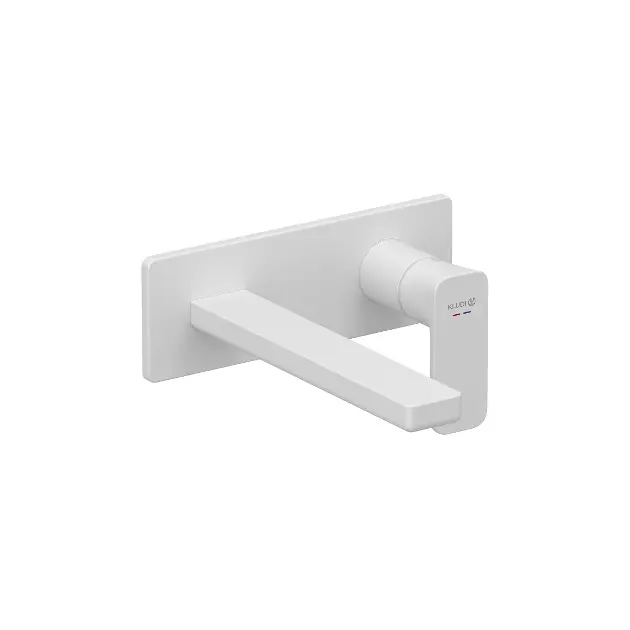 Kludi Renon - Baterie lavoar încastrată, instalare cu 2 orificii, alb mat 422445375