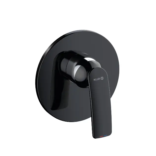 Kludi Balance - Grifo de ducha empotrado, negro mate/cromo 527558775