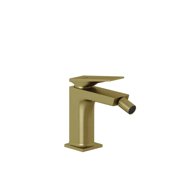 Kludi Decus - Grifo de bidé con desagüe, oro cepillado 54217N075