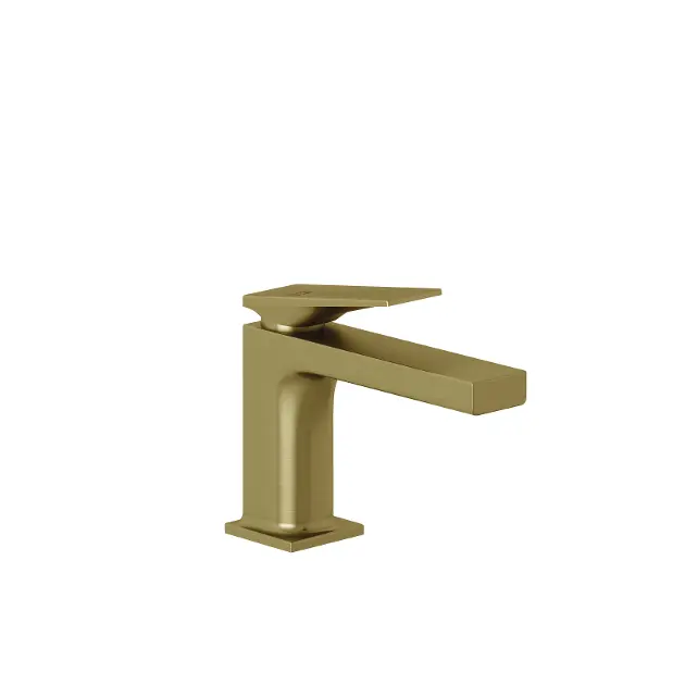 Kludi Decus - Grifo de lavabo con desagüe Push-Open, oro cepillado 54266N075