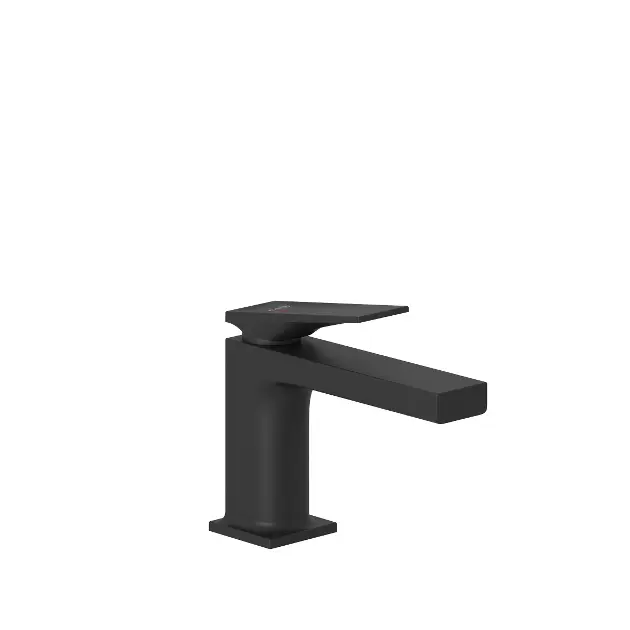 Kludi Decus - Grifo de lavabo con desagüe Push-Open, EcoPlus, negro mate 542673975