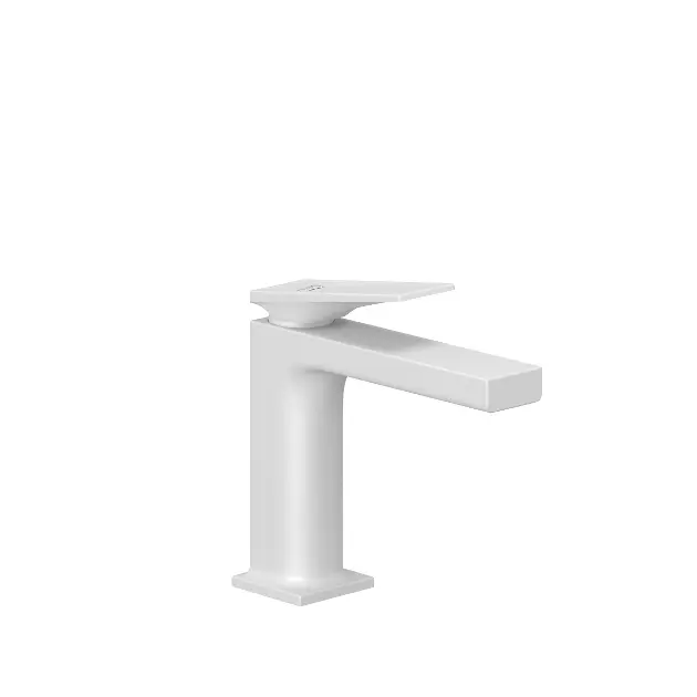 Kludi Decus - Grifo de lavabo con desagüe Push-Open, blanco mate 542885375