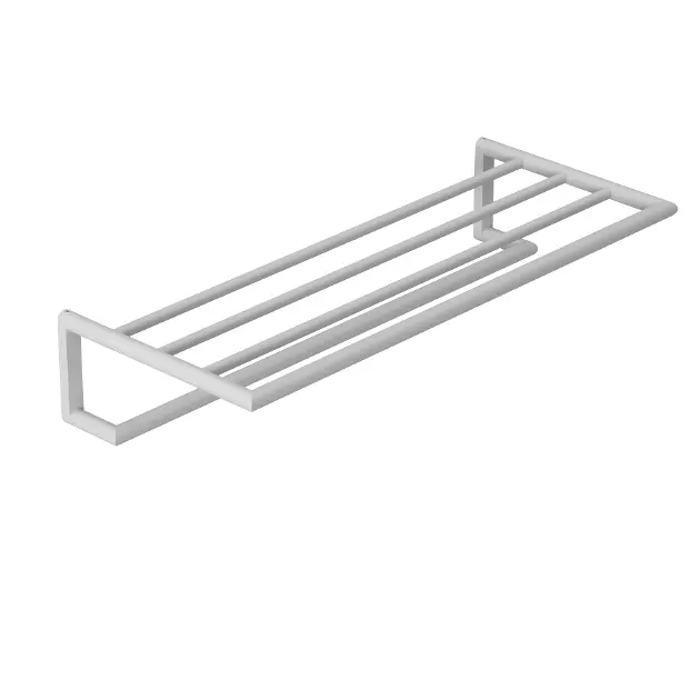 Kludi Vela R - Toallero con estante, longitud 62 cm, blanco mate 5898953