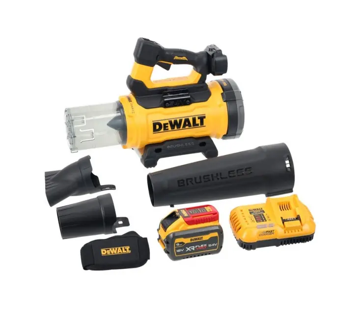 DeWALT - Suflantă de grădină pe acumulator de 54V, 1x baterie 9,0 Ah Li-Ion, încărcător DCMBL777X1