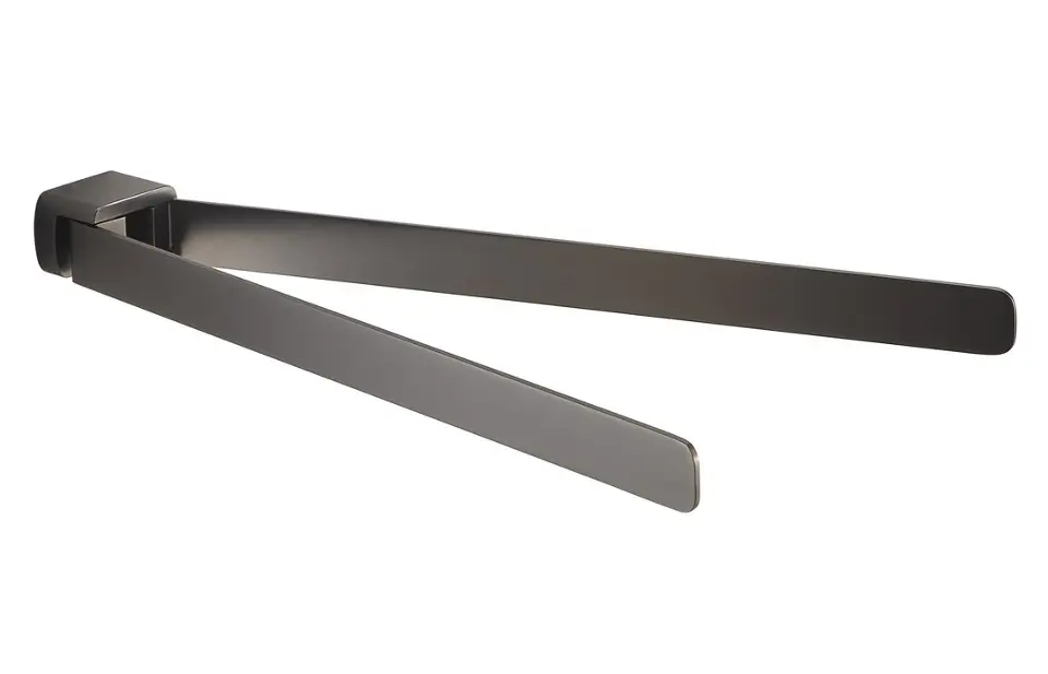 E-shop Sapho Gedy Pirenei - Dvojitý držiak uterákov, dĺžka 35 cm, gun metal PI2381