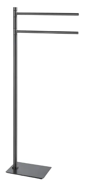E-shop Sapho Gedy - Držiak uterákov na postavenie Trilly, gun metal TR3181