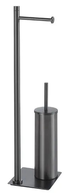 Sapho Gedy - Držač za toaletni papir i četka za WC Trilly, gun metal TR3281
