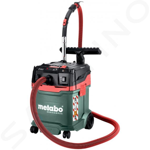 Metabo - 18V AKU priemyselný vysávač, objem 30 l, bez batérie a nabíjačky 602074850