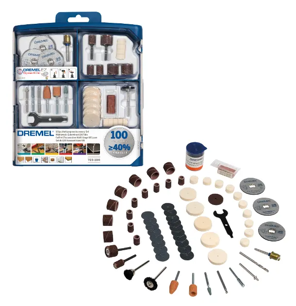 DREMEL Toebehoren - 100-delige set opzetstukken en accessoires 2615S723JA