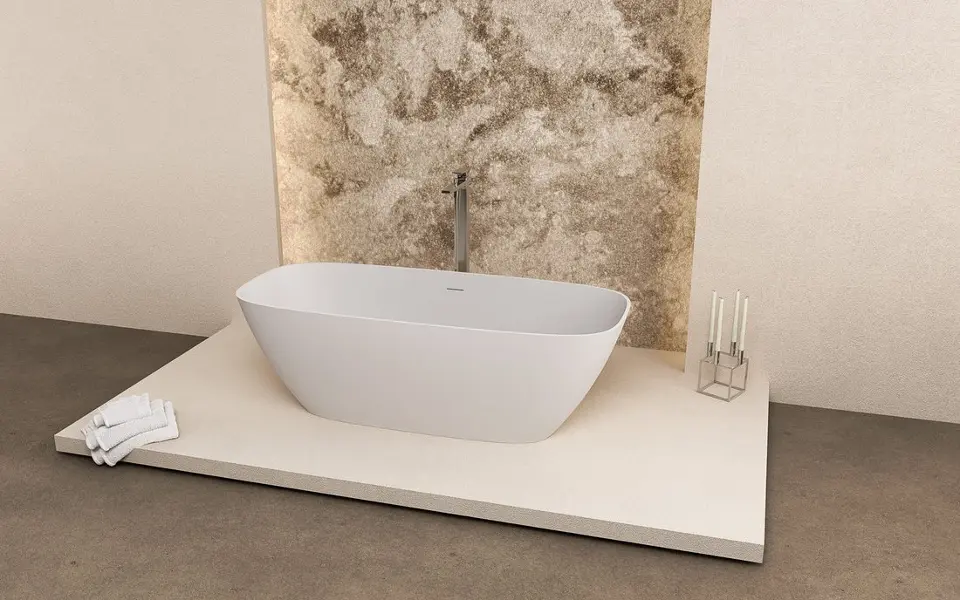 Polysan - Cadă freestanding, 165x70 cm, alb mat 92430 | Sanitino.ro