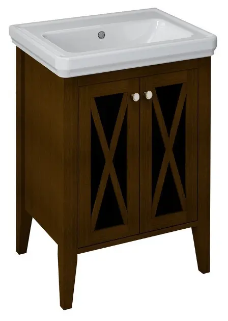 Sapho Cross - Шкаф за мивка 55x81x43 см, 2 врати, бук CR360