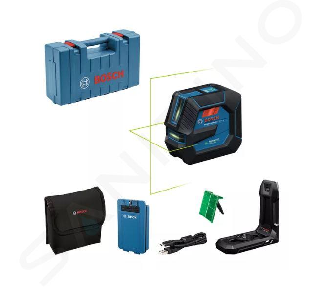 Bosch - Čiarový laser, dosah 20 m, s príslušenstvom 0601065602