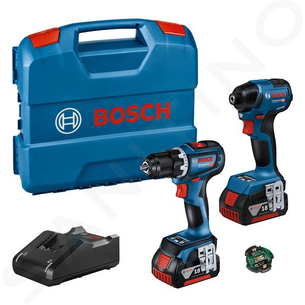 Bosch Eszközök - 18 V akkus fúrócsavarhúzó és ütvecsavarozó készlet, 2x 4,0 Ah GBA akkumulátor, töltő 06019L6023