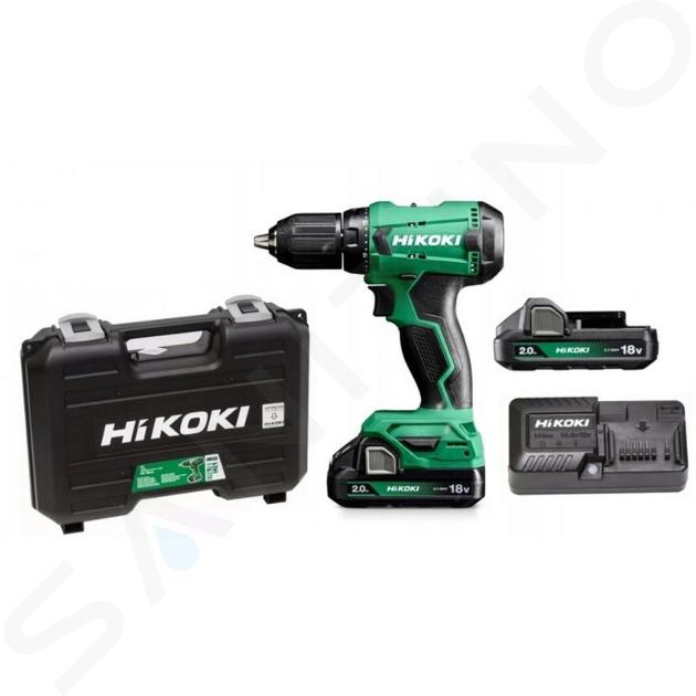 HiKOKI Werkzeug - 18V Akku-Schlagbohrschrauber, 2x 2,0 Ah Li-Ion Akku, Ladegerät DV18DAWCZ