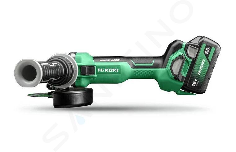 HiKOKI - 18V AKU uhlová brúska 115 mm, 2x aku 5,0 Ah Li-Ion, nabíjačka G1813DAWQZ
