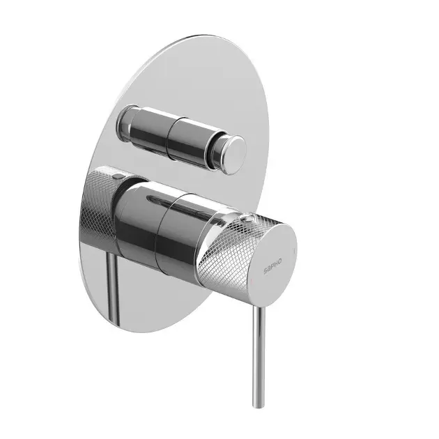 Sapho Ultrasan - Скрита батерия, за 2 уреда, с корпус, хром UT042V