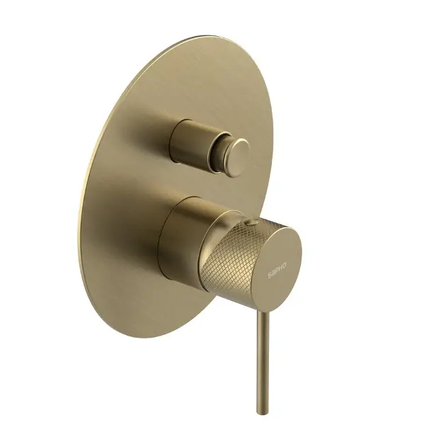 Sapho Ultrasan - Baterie pod omítku, pro 2 spotřebiče, s tělesem, matná zlatá UT042VG