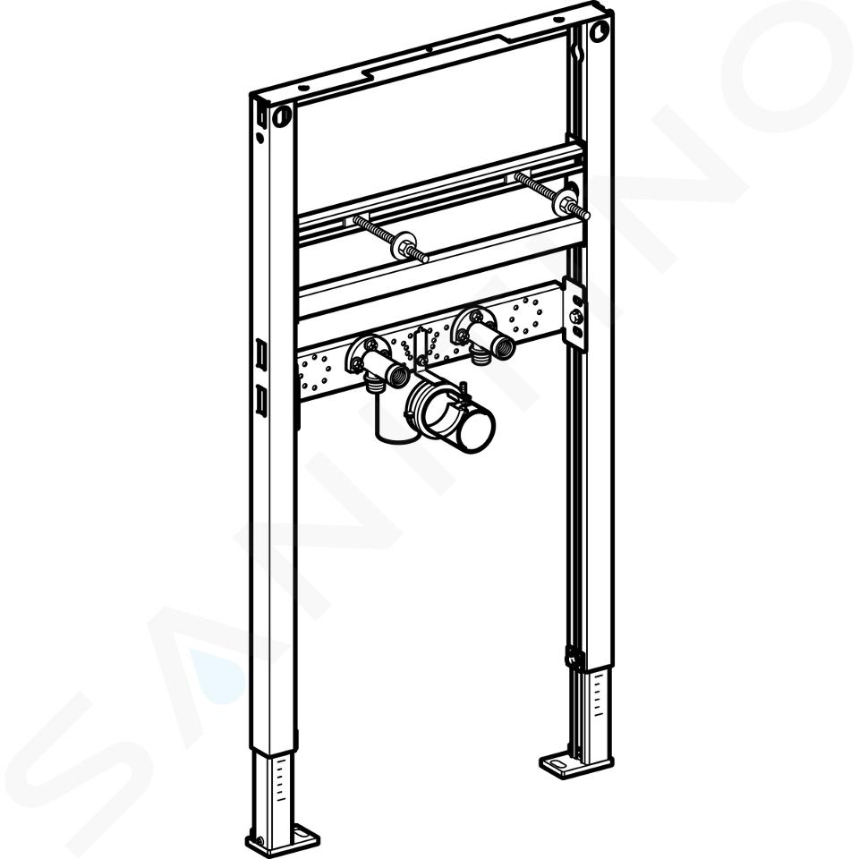 Alice gehandicapt Schelden Geberit Duofix - Wastafel element, 82-98 cm, voor staande kranen  111.485.00.1 | Sanitino.nl