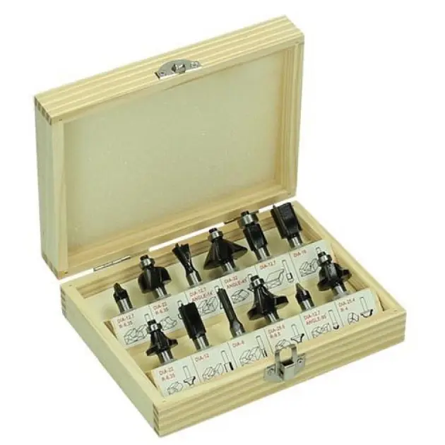 HiKOKI Akcesoria - 12-częściowy zestaw frezów 500507