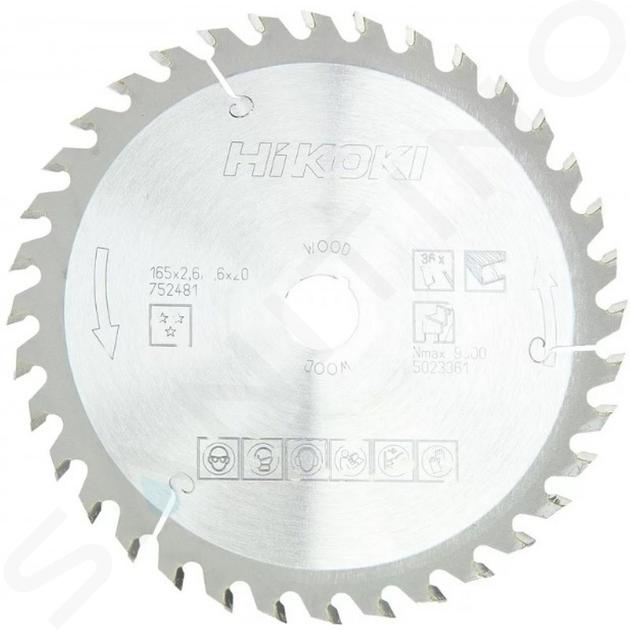 HiKOKI Zubehör - Sägeblatt Holz 165x20 mm, 36 Zähne 752481
