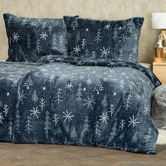 4home Bytový textil - Mikroflanelové povlečení 140x220 cm, Silent Night 238686