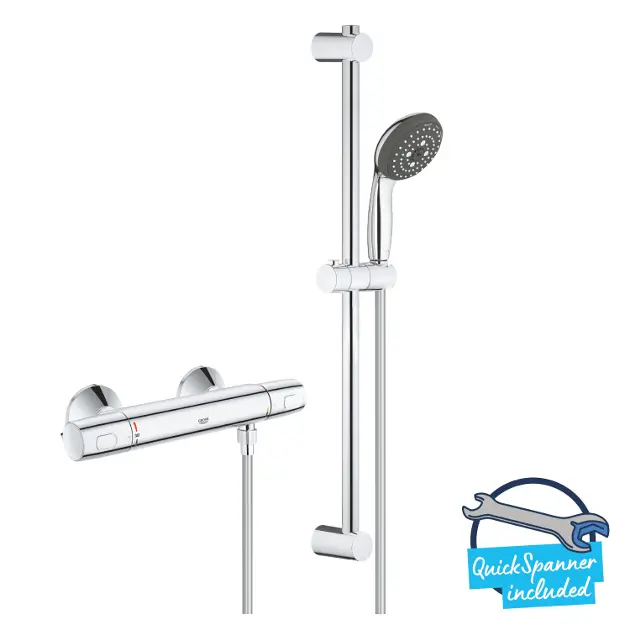 Grohe - Sprchový set s termostatom, 3 prúdy, chróm 34237002IIJ1