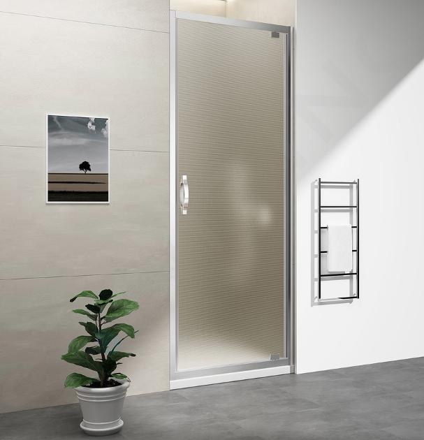 Gelco Sigma Simply - Porte de douche, 190x81 cm, aluminium brillant/verre Brick GS3888F