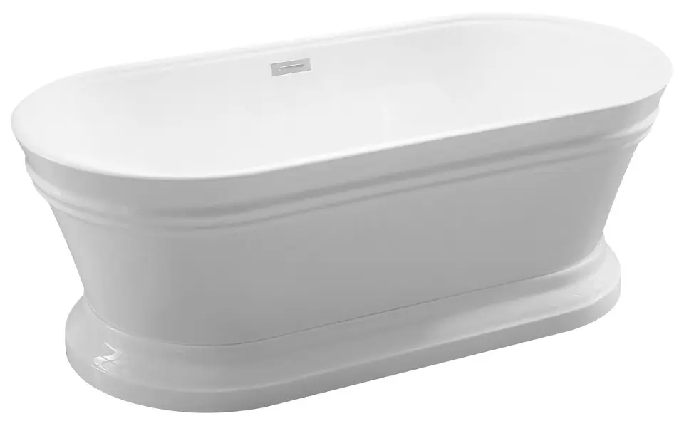 Aqualine Antik - Vapaasti seisova kylpyamme, 160x79 cm, valkoinen E2679