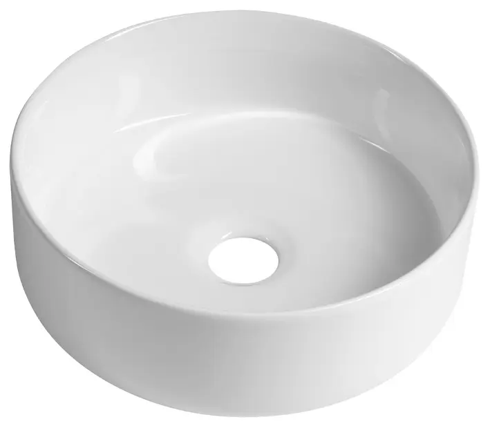E-shop Sapho - Umývadlo na dosku Mimis, priemer 30 cm, bez prepadu, bez otvoru na batériu, biela AR489