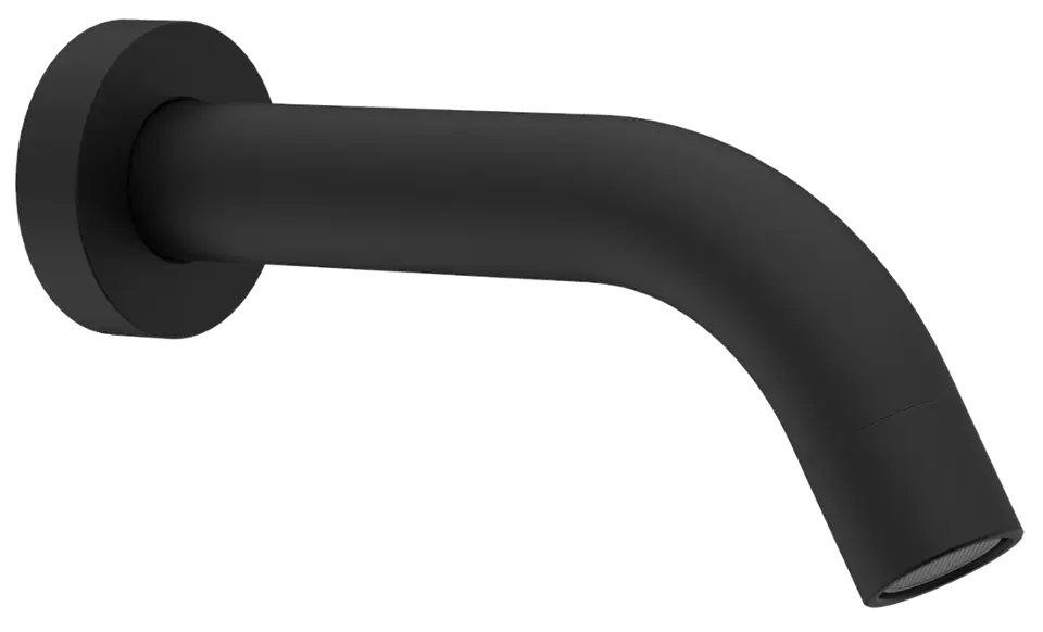 Sapho - Bocca di erogazione per vasca da bagno, nero opaco BO512