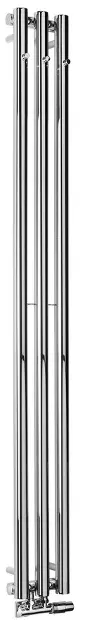 Sapho Pilon - Elemento calefactor 20 x 180 cm, 3 ganchos para toallas, cromado IZ126T