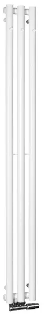 Sapho Pilon - Verwarmingselement 20 x 180 cm, 3 handdoekhaken, matwit IZ127T