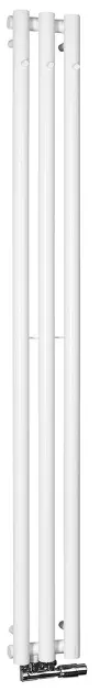 E-shop Sapho Pilon - Vykurovacie teleso 20x180 cm, 3x háčik pre uterák, matná biela IZ127T