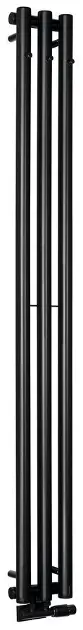 Sapho Pilon - Grijaći element 20x180 cm, 3x kuke za ručnike, mat crna IZ128T
