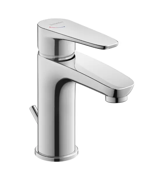 E-shop Duravit B.1 - Umývadlová batéria s výpusťou, Minusflow, FreshStart, chróm B11013001010
