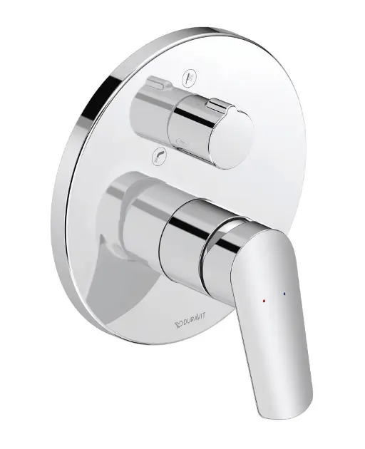 E-shop Duravit Duravit No.1 - Batéria pod omietku, na 2 spotrebiče, chróm N15210018010