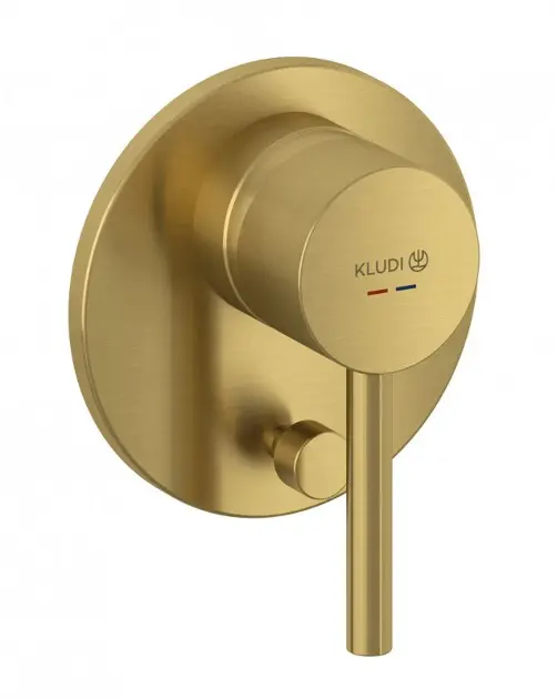 E-shop Kludi - Batéria pod omietku, na 2 spotrebiče, kefované zlato 38716N076IIJ1